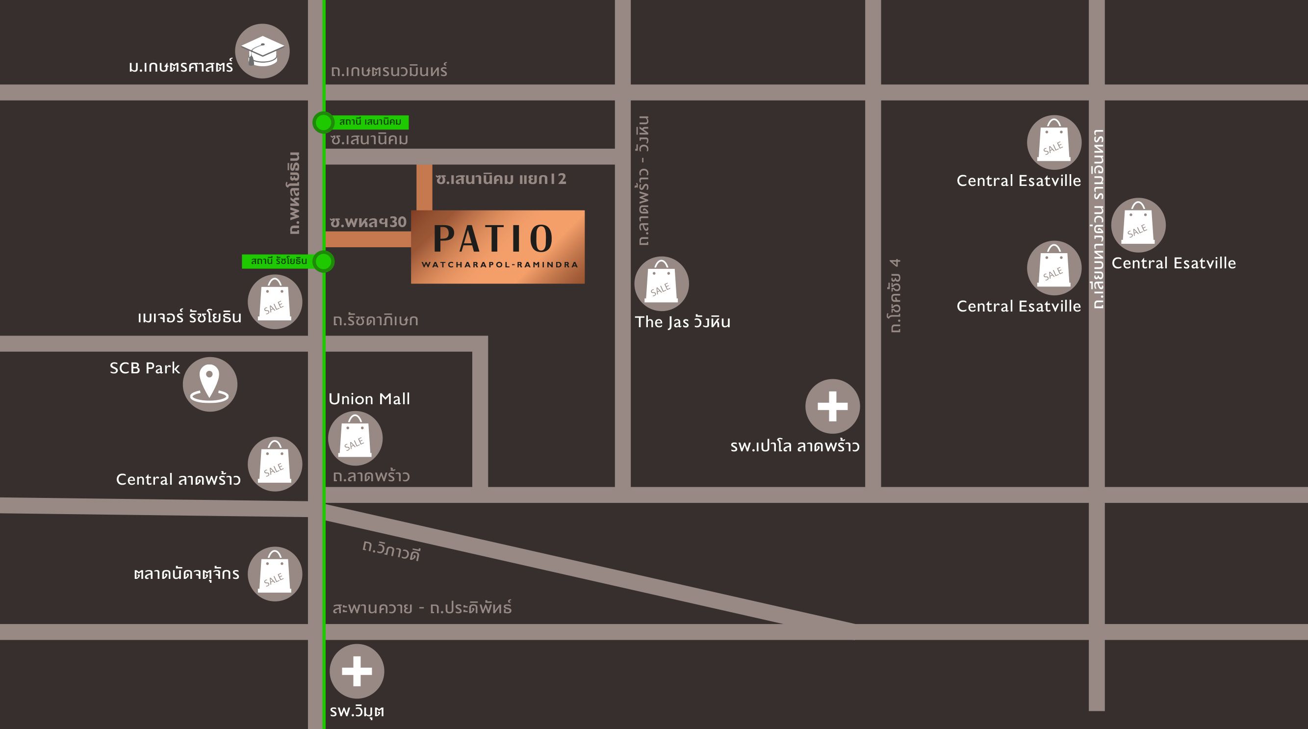Map Patio รัชโยธิน 960x535px Jul 2024