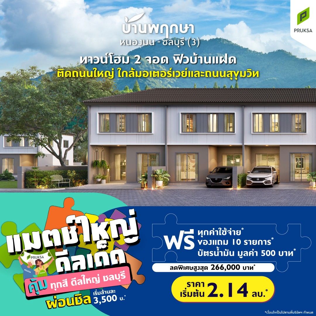PK139บ้านพฤกษา หนองมน ชลบุรี 3   Custom 